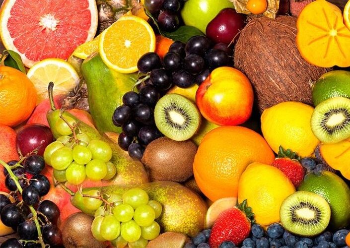 Una variedad de frutas
