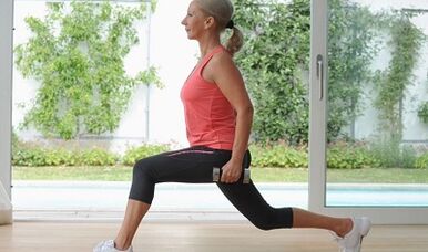 estocadas amplias para bajar de peso