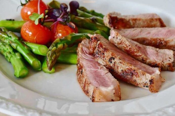 Plato de dieta ceto
